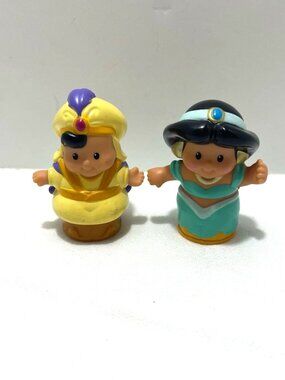 Little People Disney Princess Jasmine & Aladdin Figures Set of 2